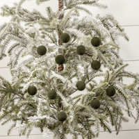 SET/ 12 - 1.75" FOREST FLOCKED BALLS