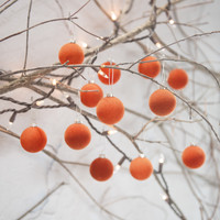 SET/ 12 - 1.75" RUSSET FLOCKED BALLS