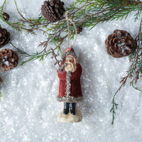 RUSSET VELVET BELSNICKLE ORNAMENT
