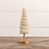 12" OATMEAL VELVET TREE