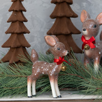 6.5" BROWN RETRO DEER