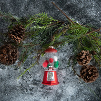 5" GUMBALL MACHINE ORNAMENT
