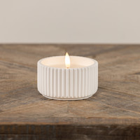 2.25" - 3D FLAME RIBBED CEMENT CANDLE