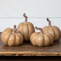 5.25" TAN RESIN PUMPKIN