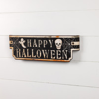 SPOOKY HAPPY HALLOWEEN SIGN