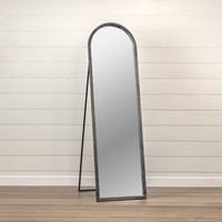 BLACK ARCHED FLOOR MIRROR