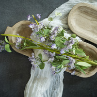 32" PURPLE QUEEN ANNE'S LACE & WILD FLOWER SPRAY