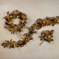 22" PEAR & POMEGRANATE WREATH