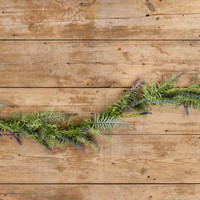 6' LAVENDER & FERN GARLAND