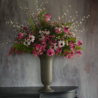 25.5" PINK & CREAM BLACK-EYED SUSAN SPRAY