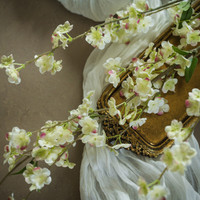 41" PINK TIPPED BLOSSOM SPRAY