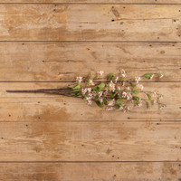 35" BRIGHT PINK & CREAM WILDFLOWER BUSH