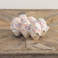 SET/ 6 SPECKLED CREAM EGGS