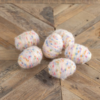 SET/ 6 SPECKLED CREAM EGGS