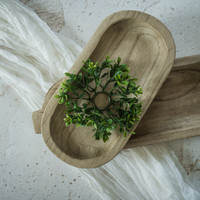 5" BOXWOOD TAPER CANDLE RING