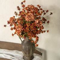 32" BURGUNDY FLORAL POD SPRAY