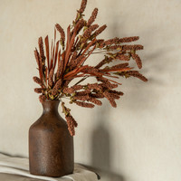 32" RUST HEATHER & DRIED GRASS SPRAY
