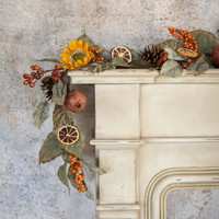 6' ORANGE SLICE & SUNFLOWER GARLAND