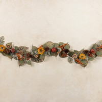 6' ORANGE SLICE & SUNFLOWER GARLAND