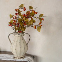 31" ORANGE ROSE HIPS SPRAY