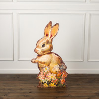 36" STANDING CREAM BUNNY