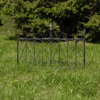 25.5" AGED BLACK GARDEN GATE