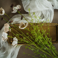 22" BEIGE WILDFLOWER SPRAY