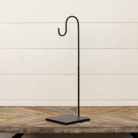 24.25" BLACK METAL HOOK STAND