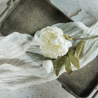 22.75" WHITE ROSE SPRAY