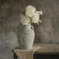 22.75" WHITE ROSE SPRAY