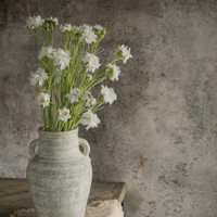 35.5" WHITE DAISY SPRAY