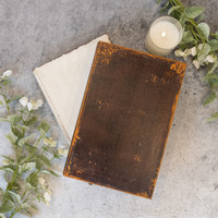 BROWN VINTAGE BOOK BOX