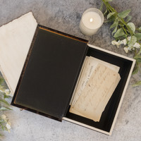 BROWN VINTAGE BOOK BOX
