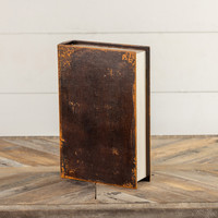 BROWN VINTAGE BOOK BOX