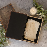WHITE VINTAGE BOOK BOX