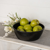 11.5" AGED BLACK BOWL