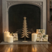26.5" GOLD METAL TREE W/ STAR TOPPER