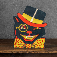 VINTAGE TOP HAT CAT DUMMY BOARD