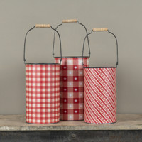 SET/3 JOLLY MOMENTS METAL BUCKETS