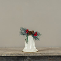 CREAM & GOLD HANGING BELL