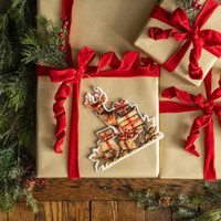 DEER W/ PRESENTS ORNAMENT