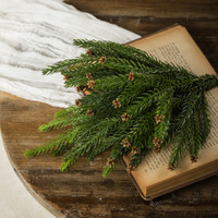 15" PINE W/ MINI PINECONES BUSH
