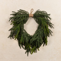 24" MINI PINECONE & PINE KNOTTED WREATH
