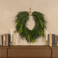 24" MINI PINECONE & PINE KNOTTED WREATH