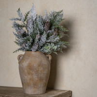 29" SNOWY CEDAR W/ MIXED PINECONES SPRAY