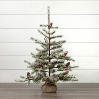 3' SNOWY PINE TREE