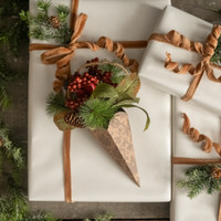 PINE & MIXED BERRIES CONE ORNAMENT