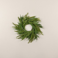 14" SOFT TOUCH REDWOOD & CEDAR CANDLE RING