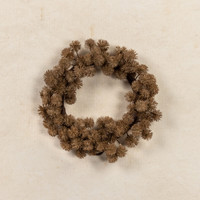 10" BROWN MINI CHESTNUT SEED CANDLE RING