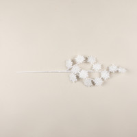 30" GLITTERED WHITE SNOWFLAKE SPRAY